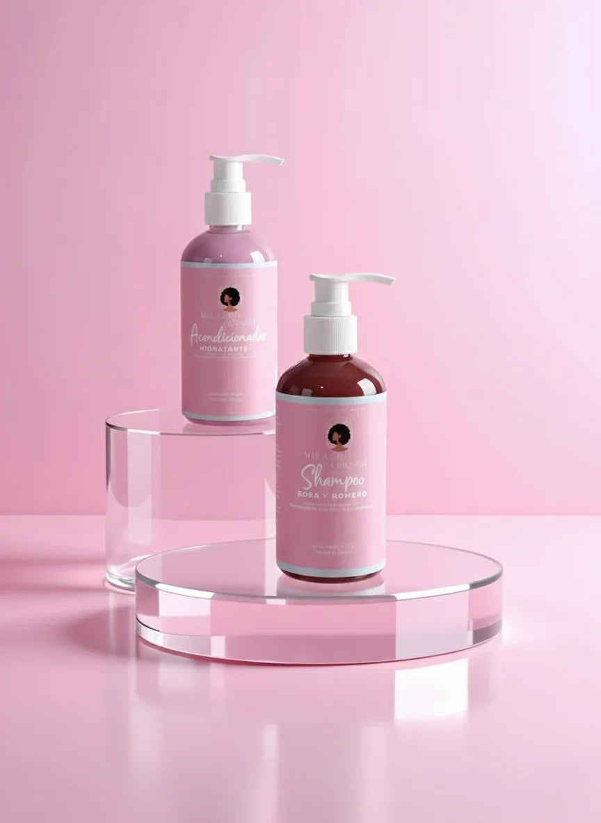 Duo Herbal Hidratante de Rosa – Shampoo & Acondicionador